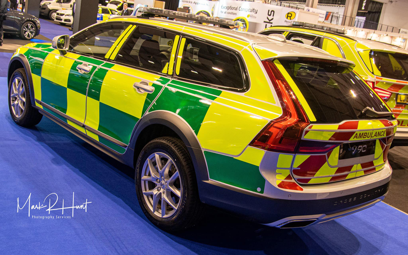 Illustration for article titled New Volvo emergency vehicles at show.